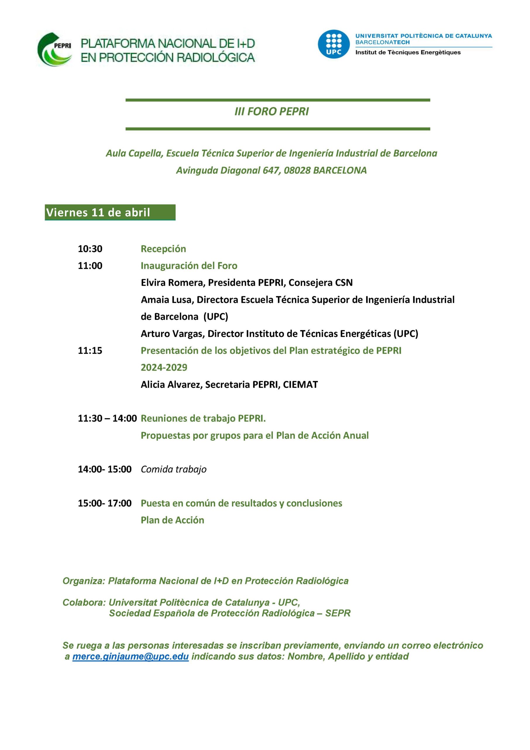 Agenda III Foro PEPRI